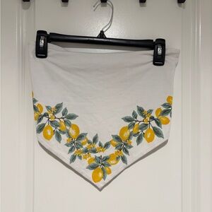 Lemon Print Bandana Style Top